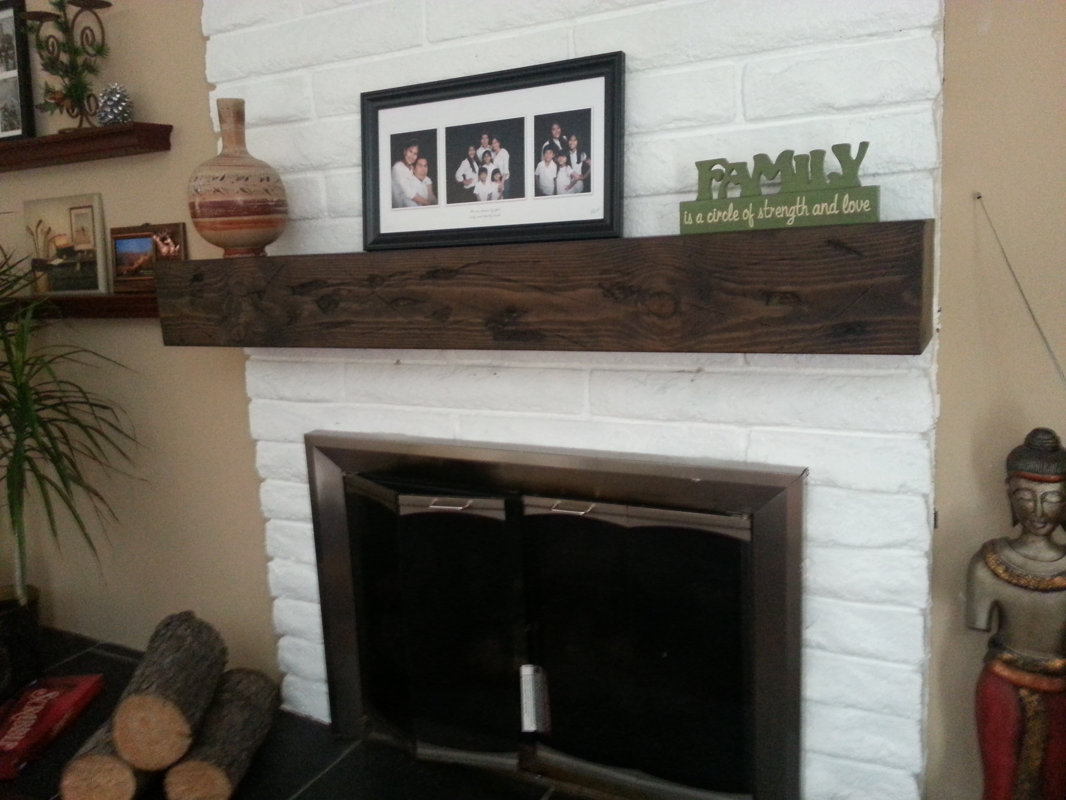 Midwood Designs Rustic Fireplace Mantel Shelf & Reviews Wayfair
